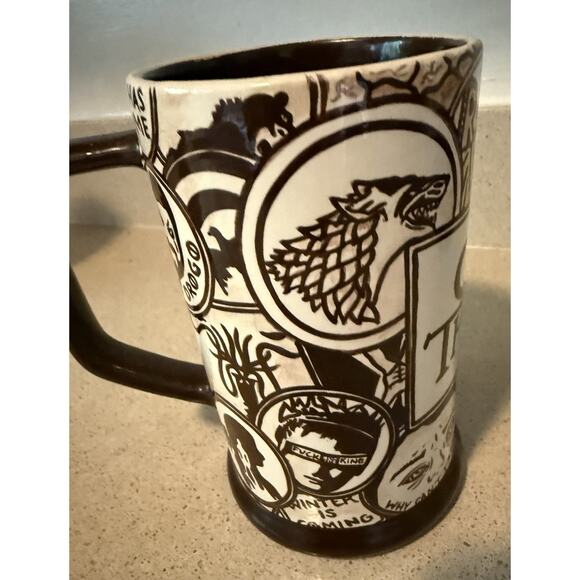 Game of Thrones Westeros Handmade Signed Studio Pottery Goblet Mug Fan Art - Picture 4 of 9